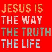 Jesus Is The Way The Truth The Life Christian Quote Santa Hat thumb 1