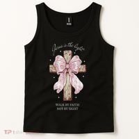 Jesus Is The Light Walk By Faith Not By Sight Coquette Tank Top thumb 2