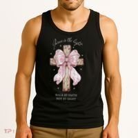 Jesus Is The Light Walk By Faith Not By Sight Coquette Tank Top thumb 3