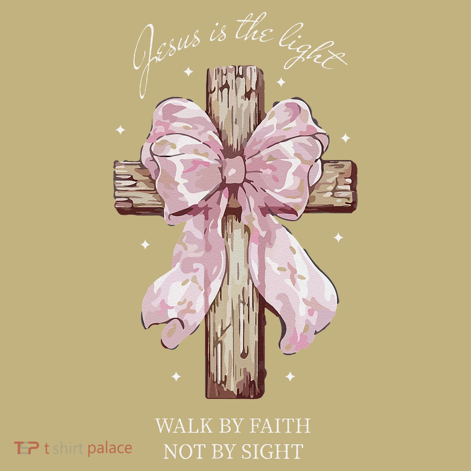 Jesus Is The Light Walk By Faith Not By Sight Coquette Mousepad