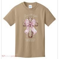 Jesus Is The Light Walk By Faith Not By Sight Coquette Kids T-Shirt thumb 0