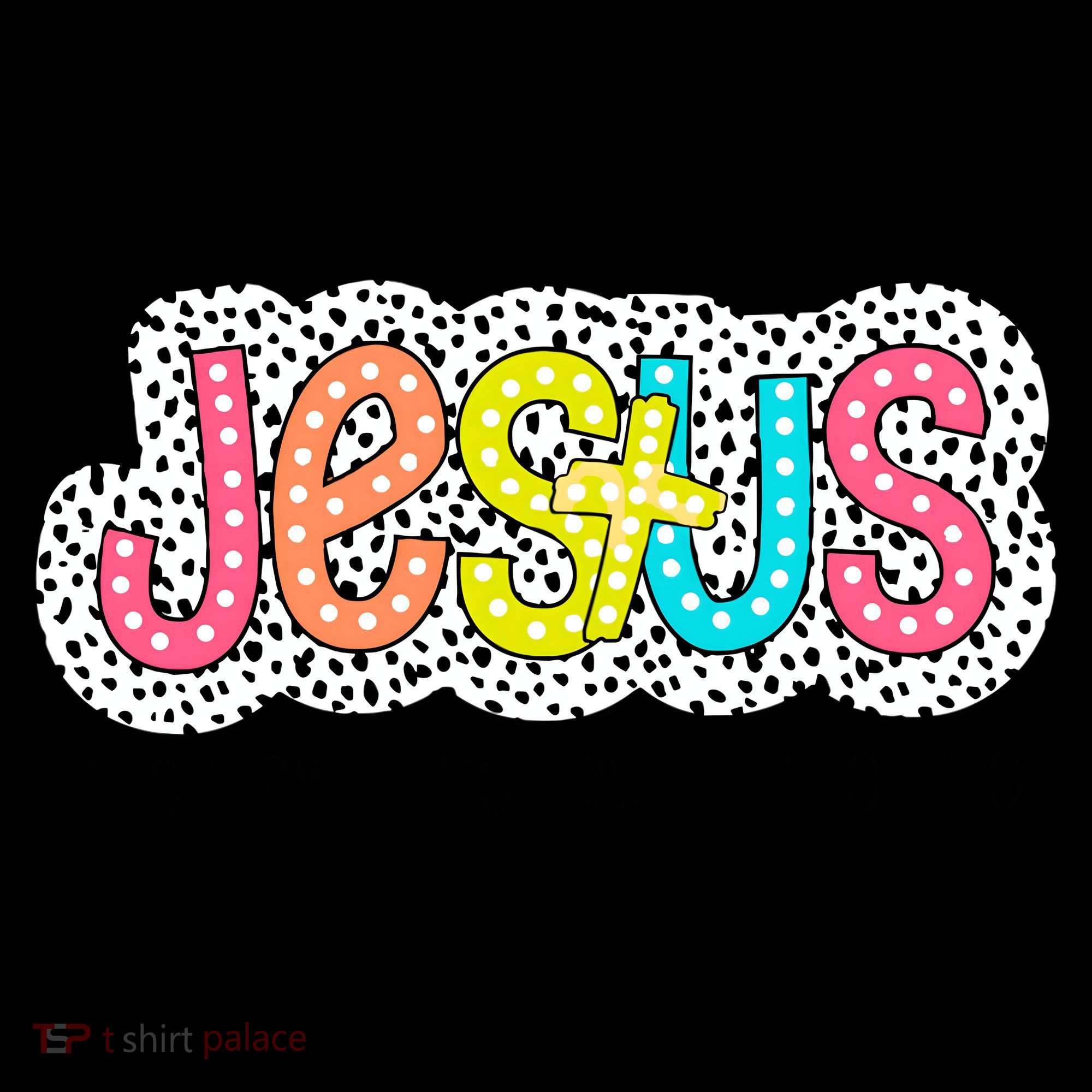 Jesus Is The Way The Truth The Life Christian Dalmatian Dots Gift Coffee Mug