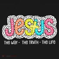 Jesus Is The Way The Truth The Life Christian Dalmatian Dots Gift Women's Tank Top thumb 5