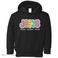 Jesus Is The Way The Truth The Life Christian Dalmatian Dots Gift Toddler Hoodie thumb 0