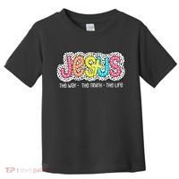 Jesus Is The Way The Truth The Life Christian Dalmatian Dots Gift Toddler T-Shirt thumb 0