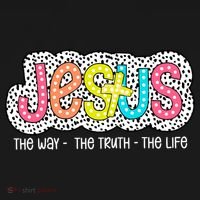 Jesus Is The Way The Truth The Life Christian Dalmatian Dots Gift Tote Bag thumb 4