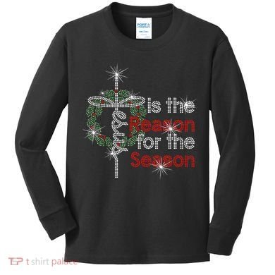 Jesus Is The Reason For The Season Kids Long Sleeve Shirt