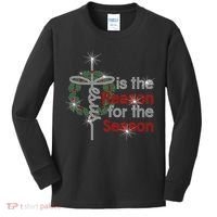 Jesus Is The Reason For The Season Kids Long Sleeve Shirt thumb 0