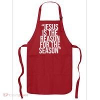 Jesus Is The Reason For The Season Apron thumb 0