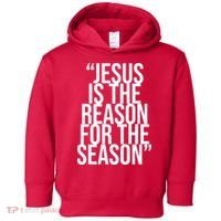 Jesus Is The Reason For The Season Toddler Hoodie thumb 0