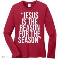 Jesus Is The Reason For The Season Women's Long Sleeve Shirt thumb 0