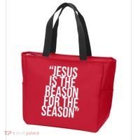 Jesus Is The Reason For The Season Tote Bag thumb 3