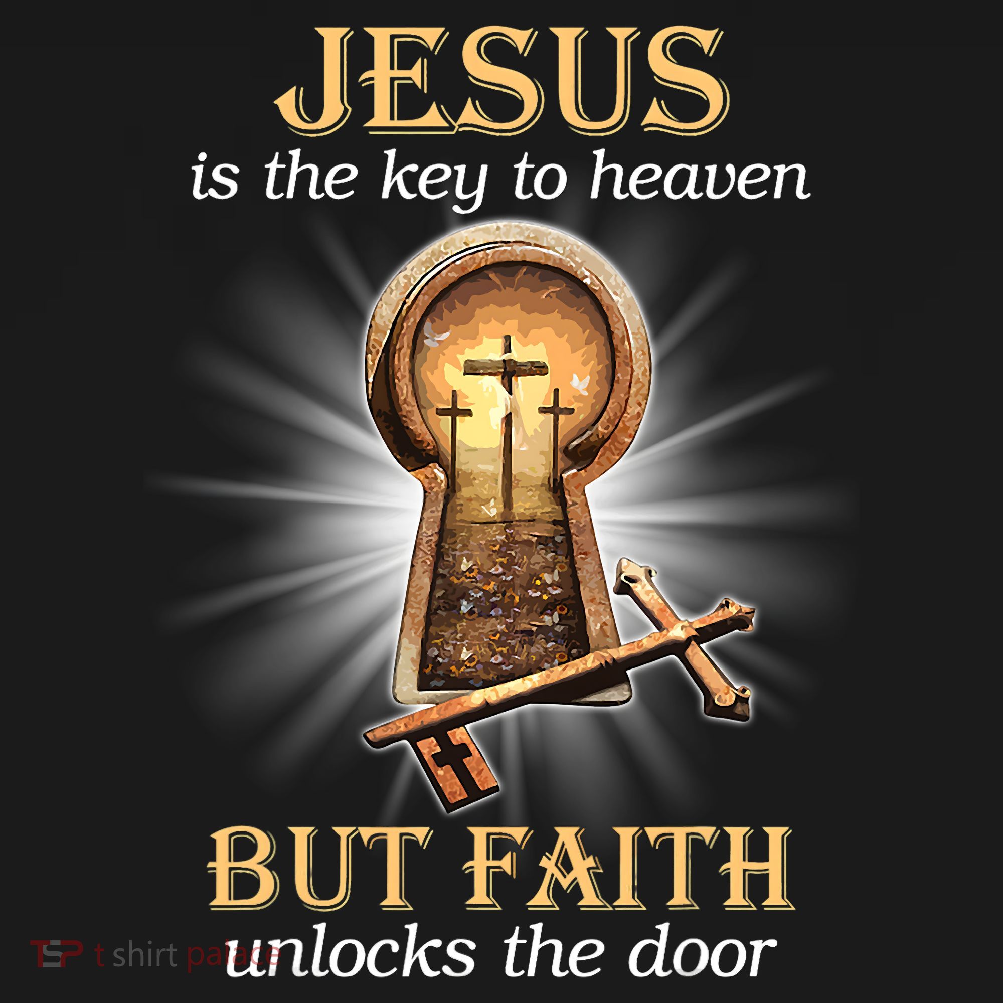 Jesus Is The Key To Heaven But Faith Unlocks Door Christian Women's Tank Top