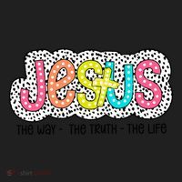 Jesus Is The Way The Truth The Life Christian Dalmatian Dots Gift Beanie thumb 2