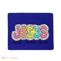 Jesus Is The Way The Truth The Life Christian Dalmatian Dots Gift Mousepad thumb 0
