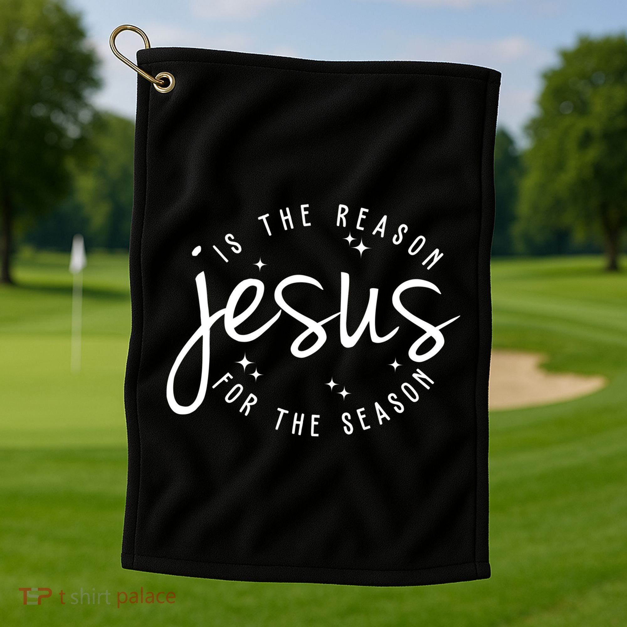 Jesus Is The Reason For The Season Holiday Golf Towel