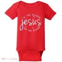 Jesus Is The Reason For The Season Holiday Baby Bodysuit thumb 0