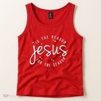 Jesus Is The Reason For The Season Holiday Tank Top thumb 2
