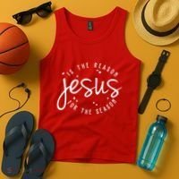 Jesus Is The Reason For The Season Holiday Tank Top thumb 4