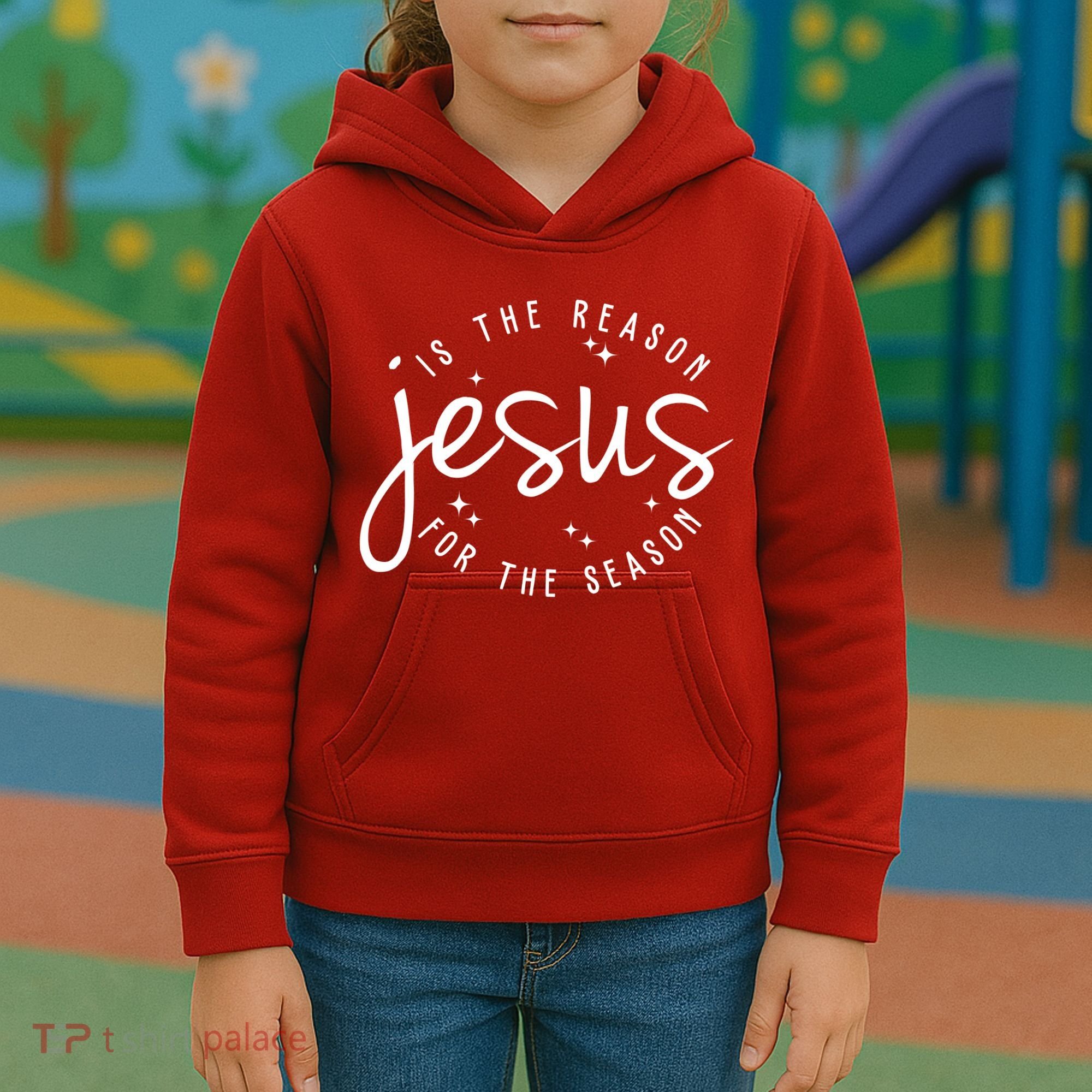 Jesus Is The Reason For The Season Holiday Kids Hoodie