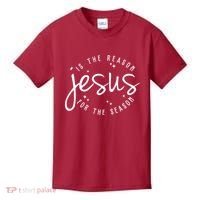 Jesus Is The Reason For The Season Holiday Kids T-Shirt thumb 0