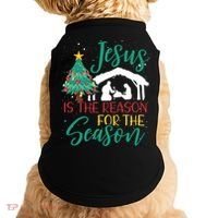 Jesus Is The Reason For The Season Christian Believer Gift Doggie Tank thumb 0