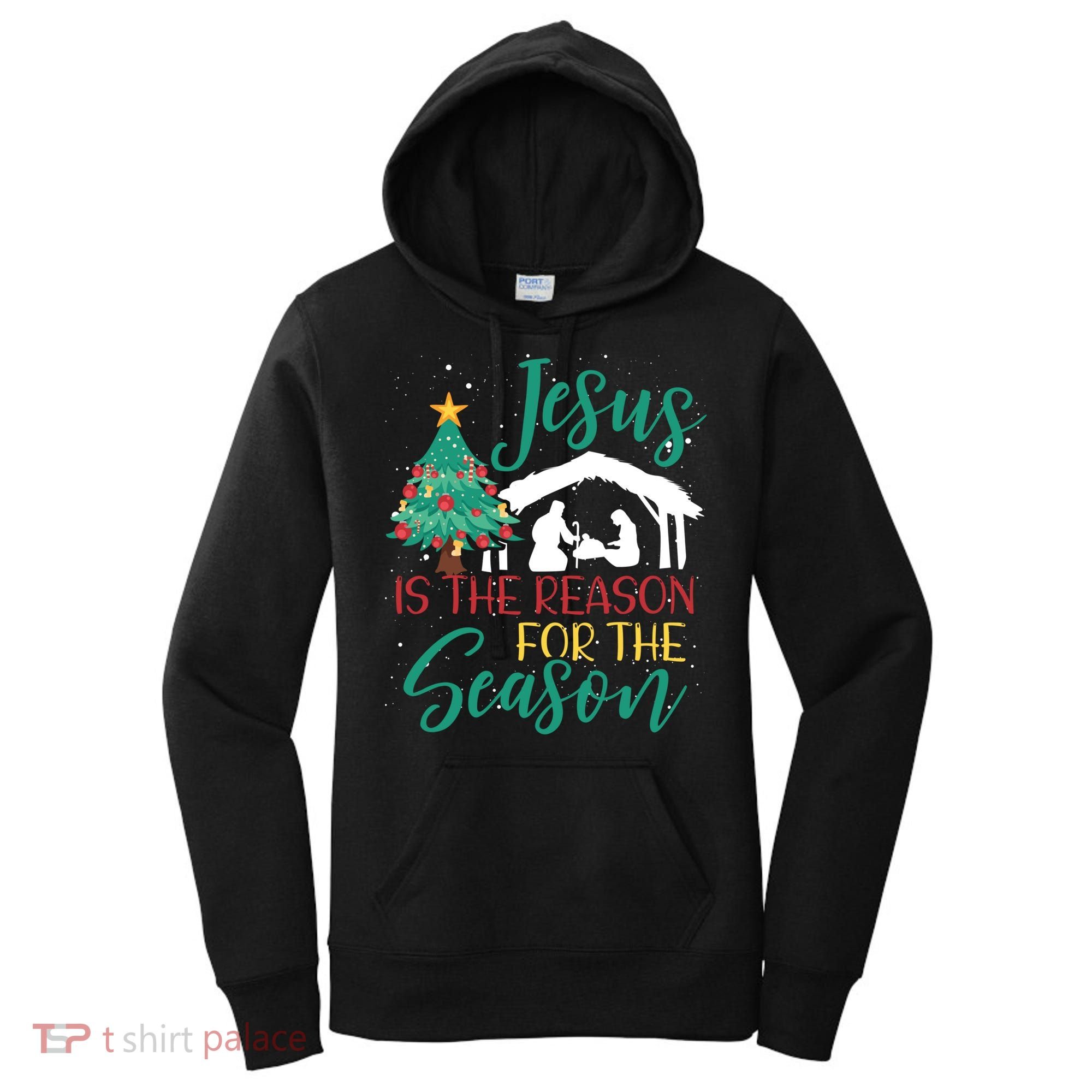 Jesus Is The Reason For The Season Christian Believer Gift Women's Hoodie