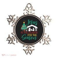 Jesus Is The Reason For The Season Christian Believer Gift Ornament thumb 0