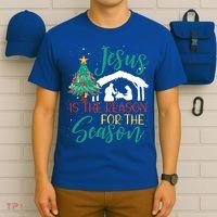 Jesus Is The Reason For The Season Christian Believer Gift T-Shirt thumb 6