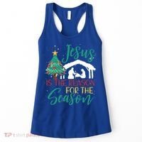 Jesus Is The Reason For The Season Christian Believer Gift Women's Tank Top thumb 0