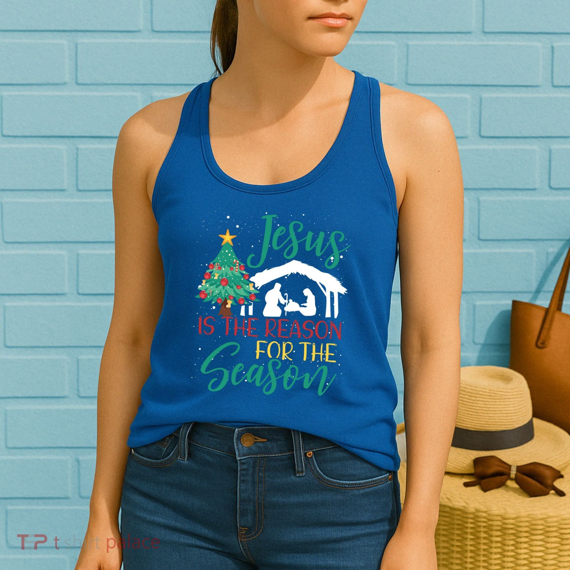 Jesus Is The Reason For The Season Christian Believer Gift Women's Tank Top