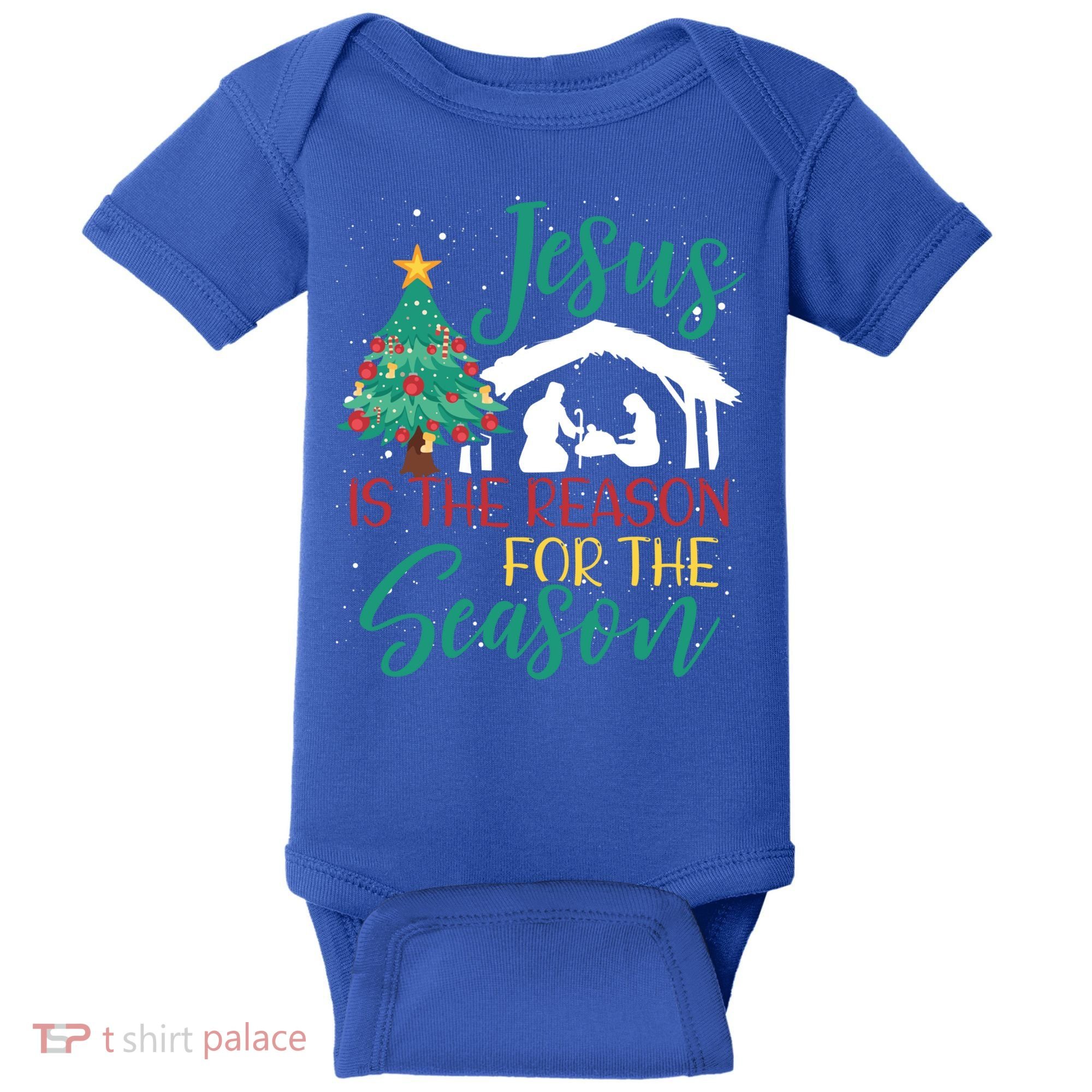 Jesus Is The Reason For The Season Christian Believer Gift Baby Bodysuit