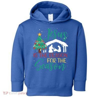 Jesus Is The Reason For The Season Christian Believer Gift Toddler Hoodie