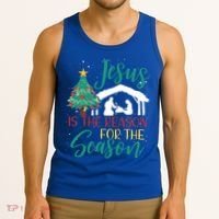 Jesus Is The Reason For The Season Christian Believer Gift Tank Top thumb 3