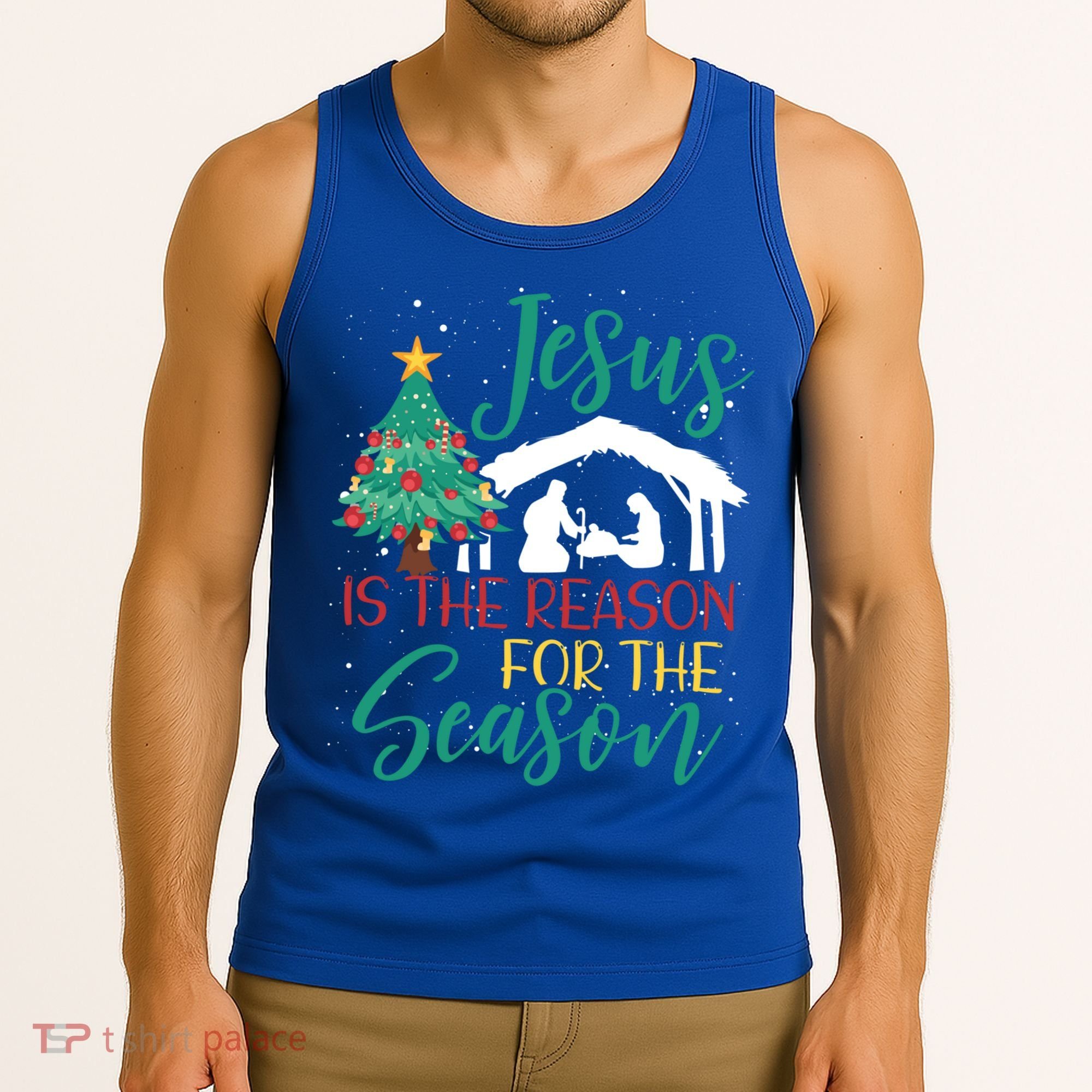 Jesus Is The Reason For The Season Christian Believer Gift Tank Top