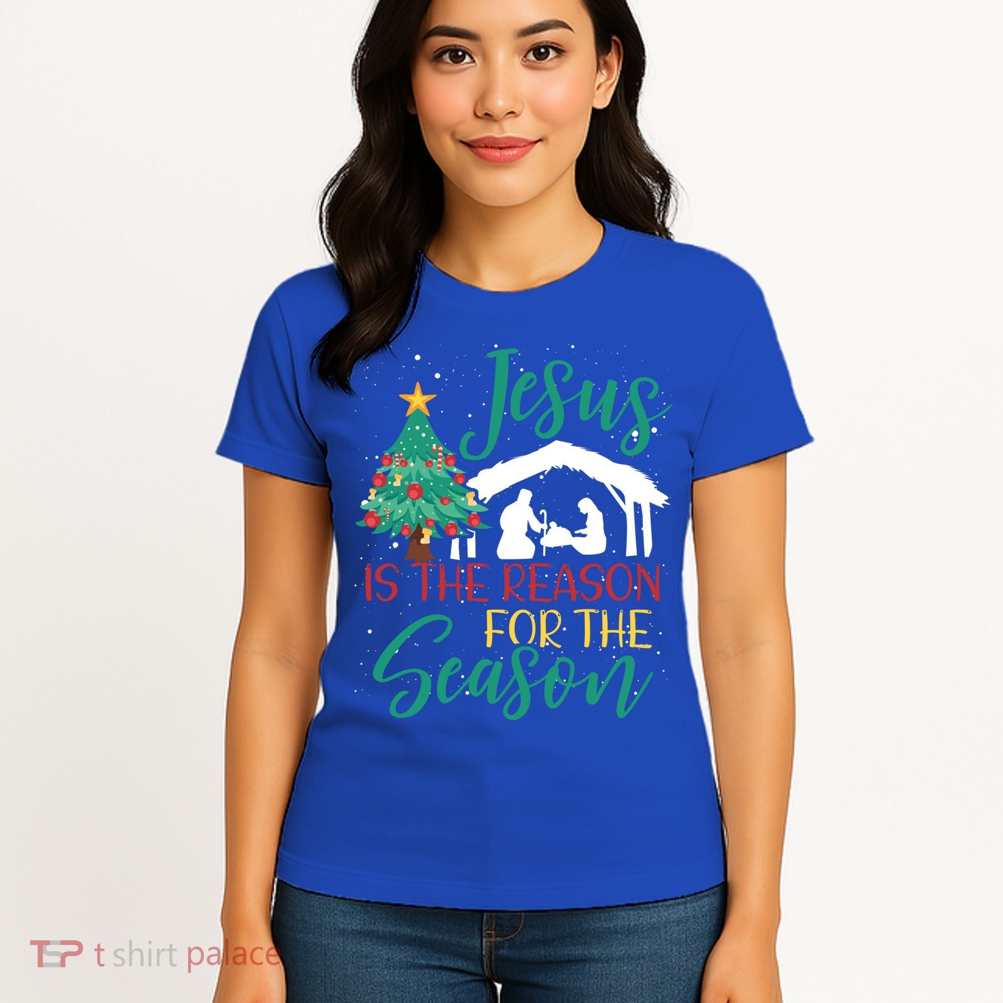 Jesus Is The Reason For The Season Christian Believer Gift Women's T-Shirt