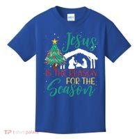 Jesus Is The Reason For The Season Christian Believer Gift Kids T-Shirt thumb 0