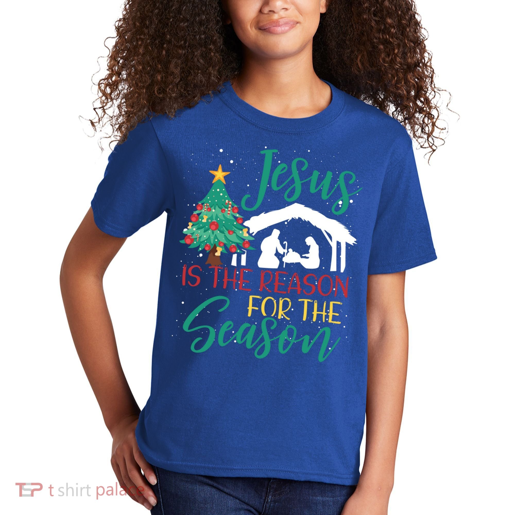 Jesus Is The Reason For The Season Christian Believer Gift Kids T-Shirt