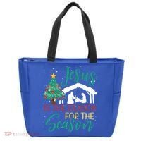 Jesus Is The Reason For The Season Christian Believer Gift Tote Bag thumb 0