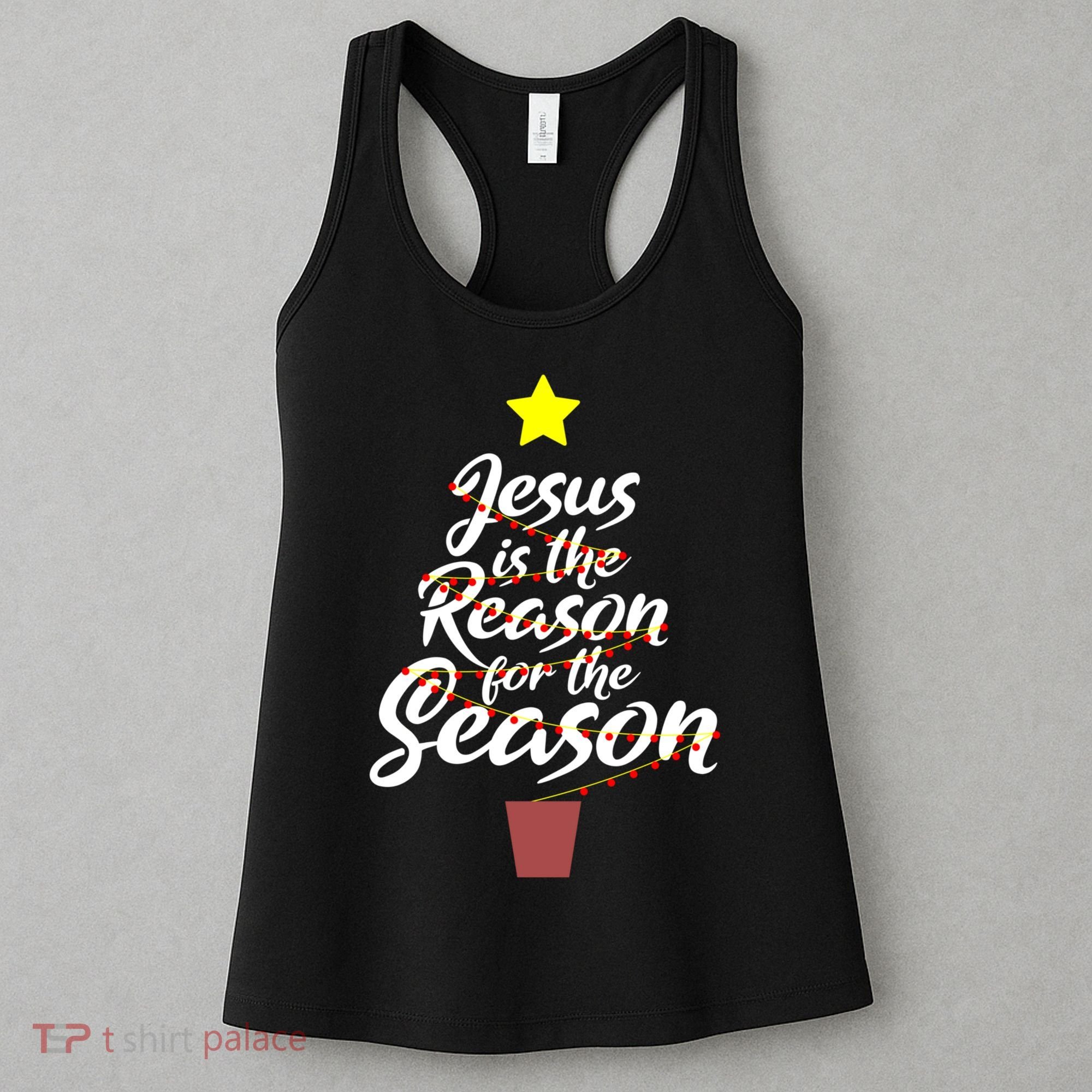 Jesus Is The Reason For The Season Faith Christmas Pajamas Women's Tank Top