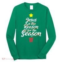 Jesus Is The Reason For The Season Faith Christmas Pajamas Long Sleeve Shirt thumb 0