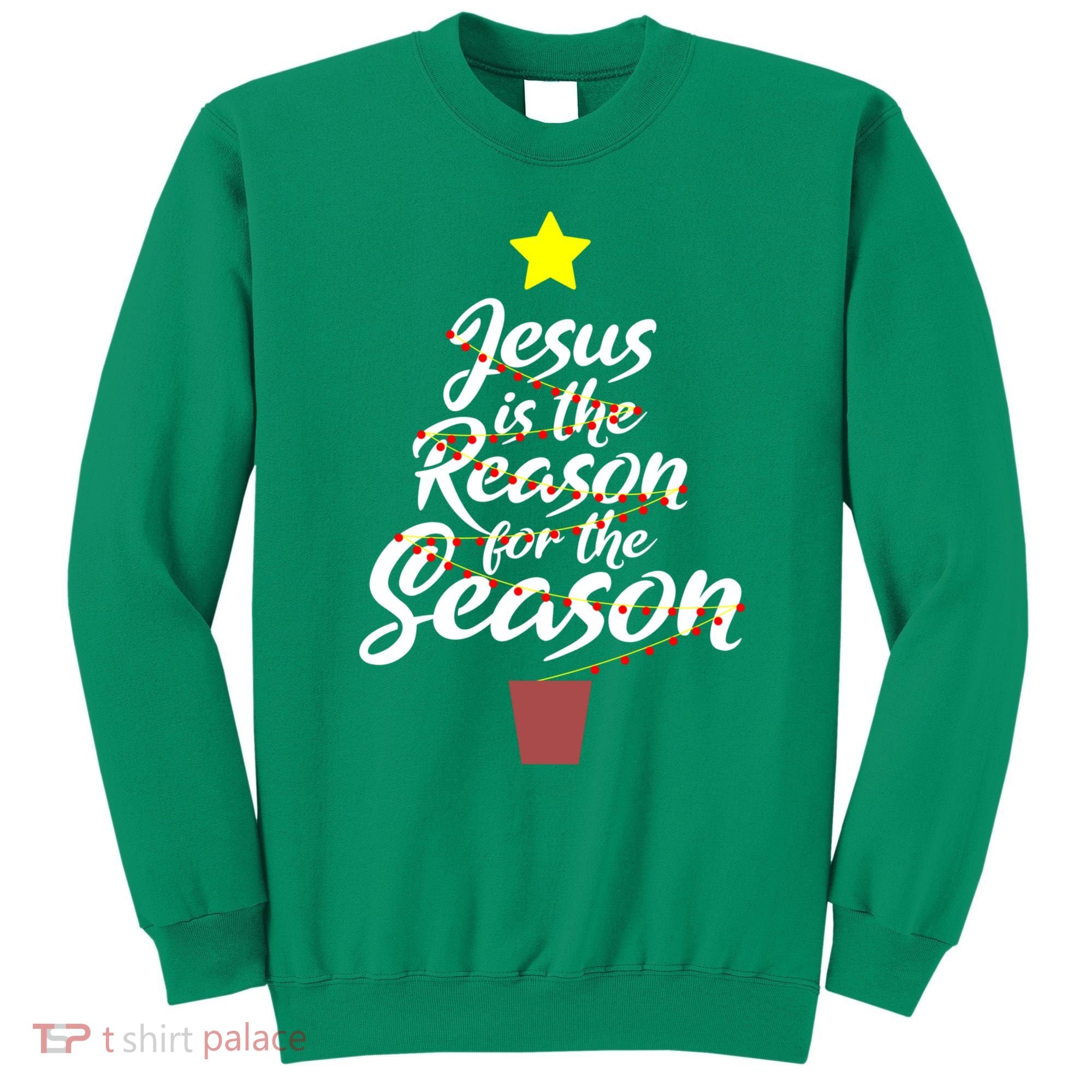 Jesus Is The Reason For The Season Faith Christmas Pajamas Sweatshirt