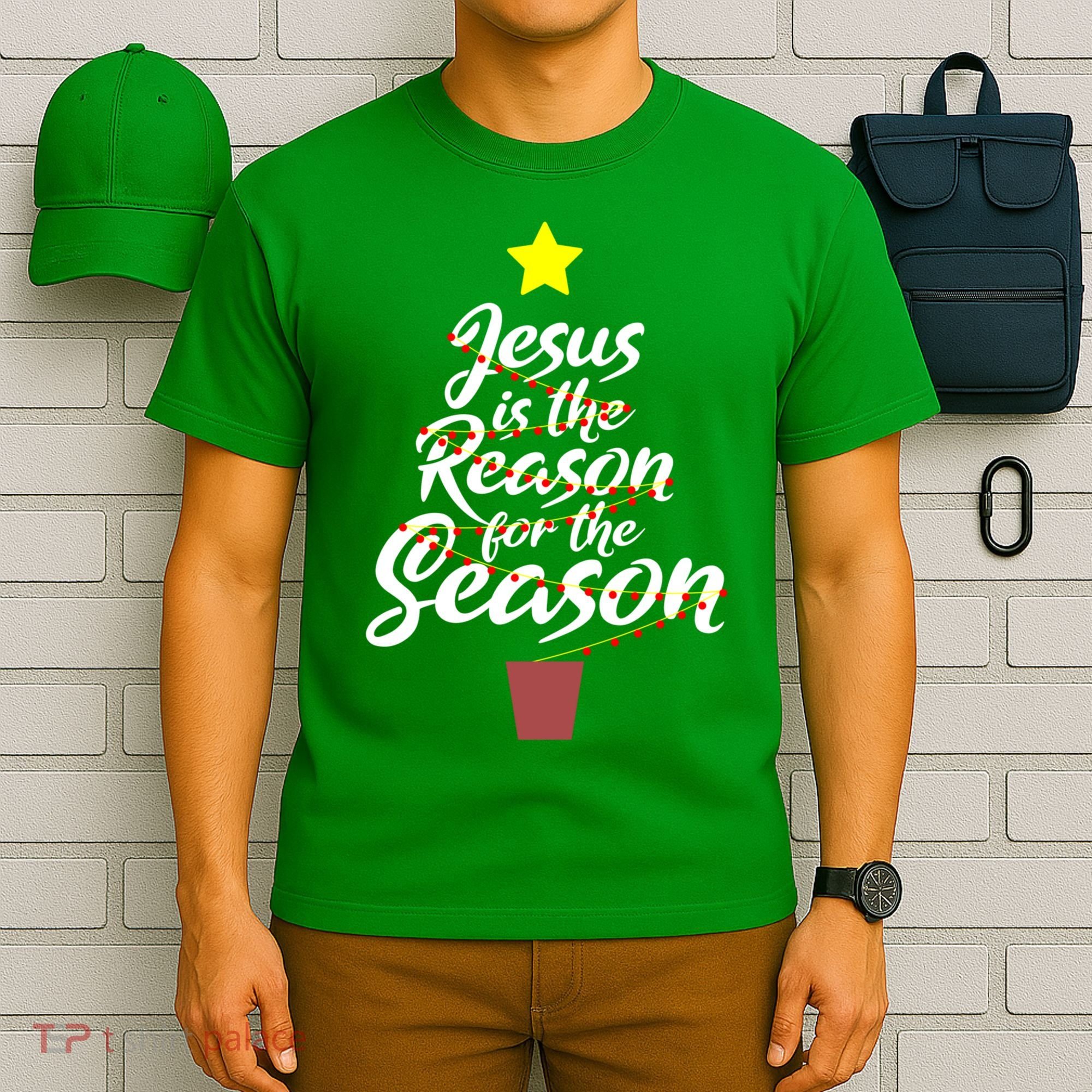 Jesus Is The Reason For The Season Faith Christmas Pajamas T-Shirt