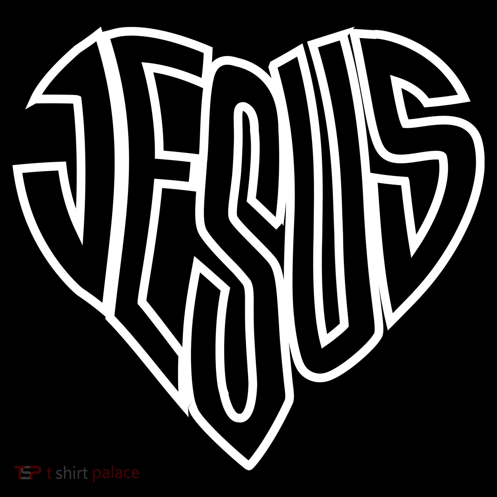 JESUS In The Shape Of A Heart Women's Hoodie