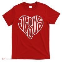 JESUS In The Shape Of A Heart T-Shirt thumb 0