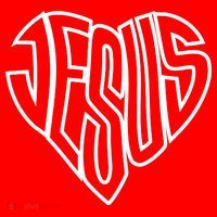 JESUS In The Shape Of A Heart Mousepad thumb 1