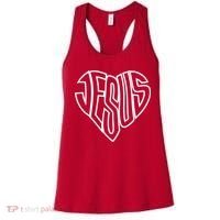 JESUS In The Shape Of A Heart Women's Tank Top thumb 0