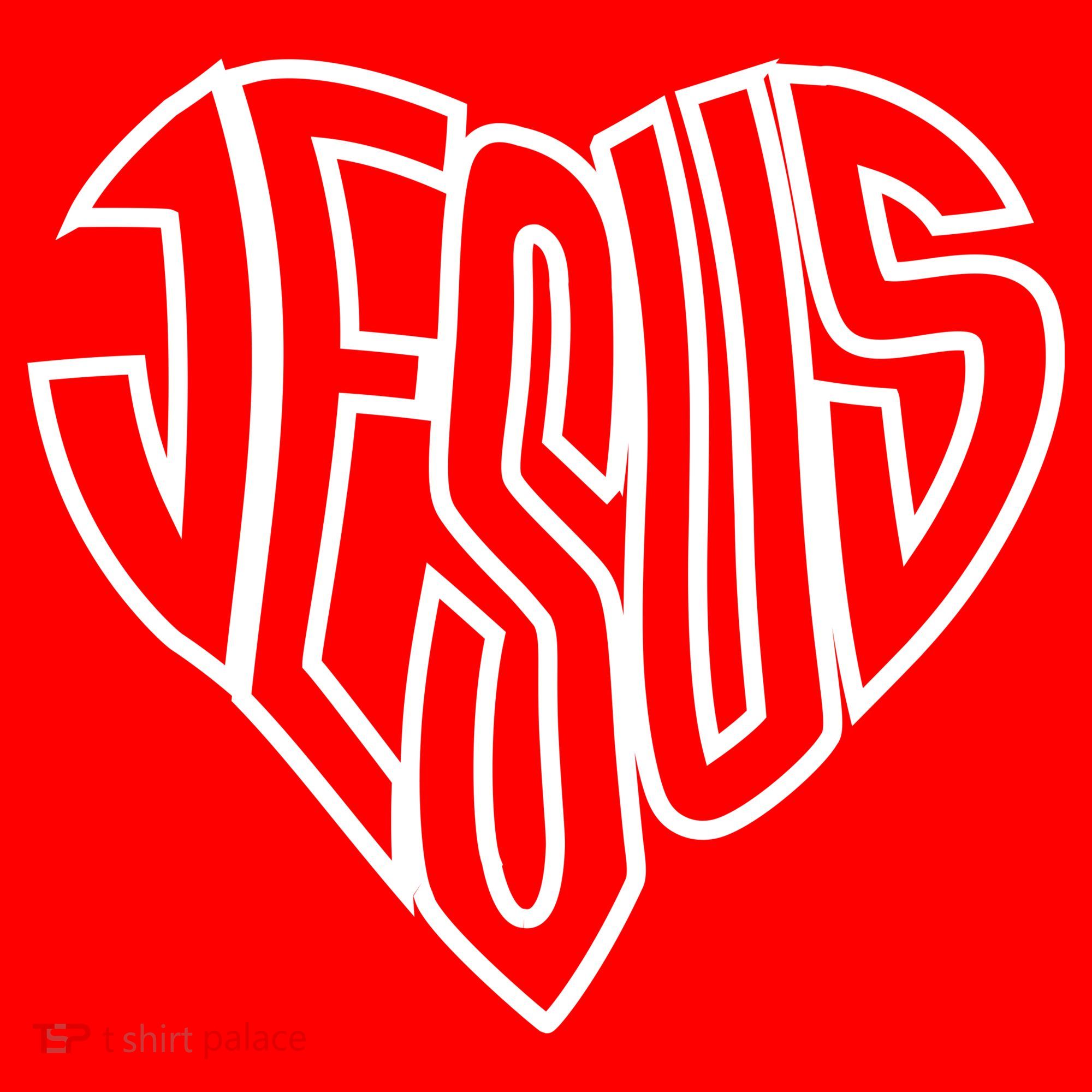 JESUS In The Shape Of A Heart Women's Tank Top