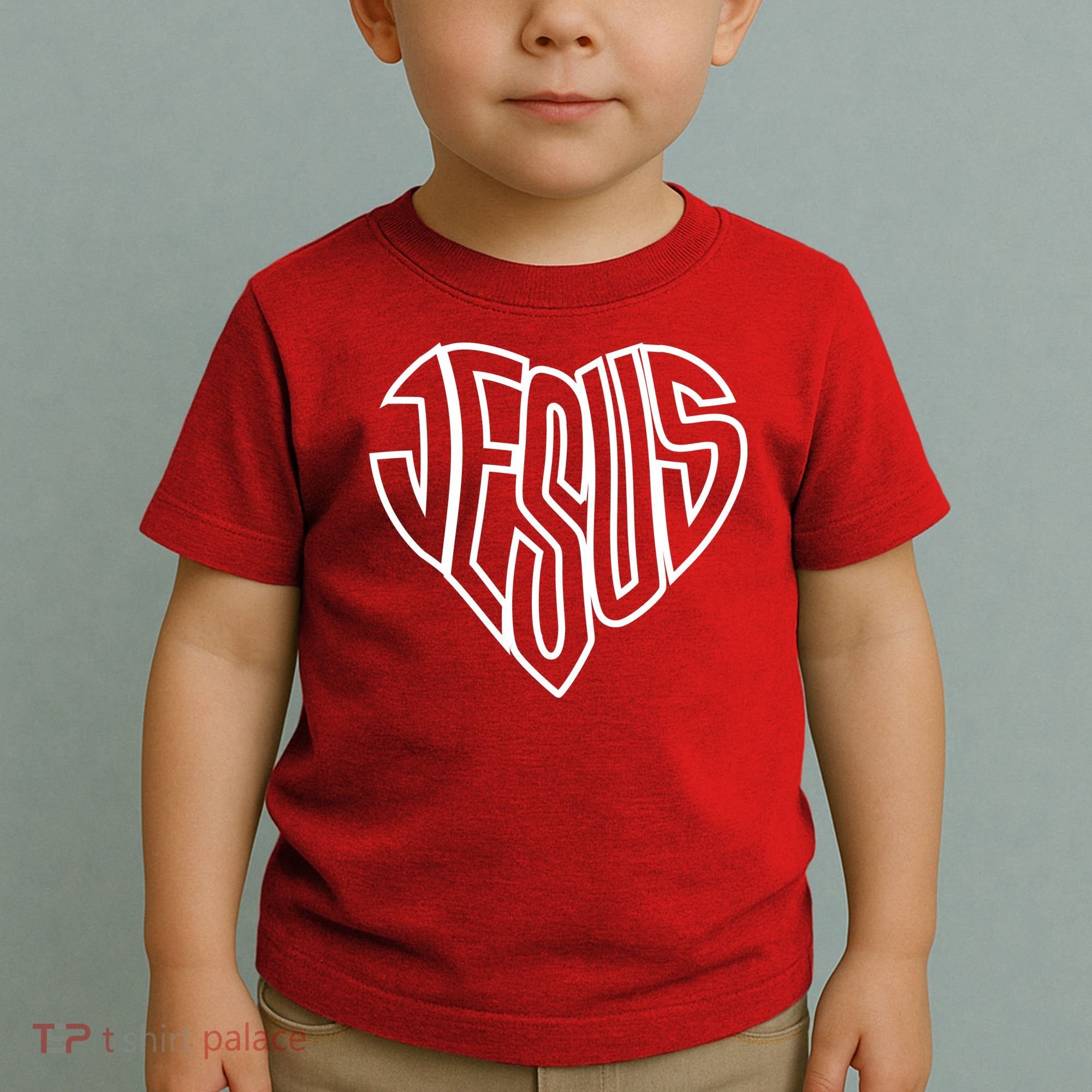 JESUS In The Shape Of A Heart Toddler T-Shirt