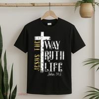 Jesus is the way truth and life John 146 T-Shirt thumb 2